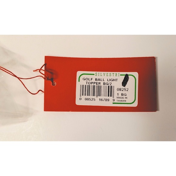 Vtg 6 Packs SILVESTRI Light Toppers Covers Plastic Golf Balls Golf Christmas - Picture 6 of 8